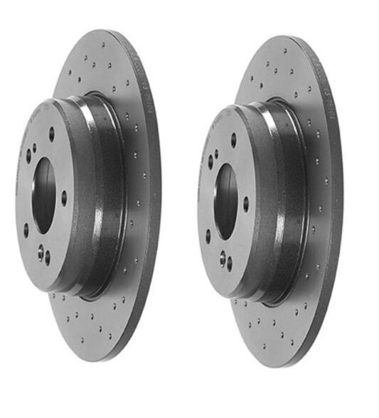 Mercedes Brembo Brakes Kit - Pads and Rotors Rear (290mm) (Xtra) (Low-Met) 210423101264 - Brembo 1564325KIT